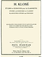 Etudes et Exercises pour la Clarinette
(Studies and Exercises for Clarinet)