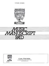 Music Manuscript Pad