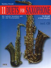 11 Duets for Saxophone (Alto-Tenor Sax Duet)