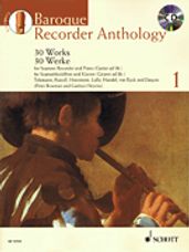 Baroque Recorder Anthology Vol. 1: 30 Works For Sop Rec. And Pno/gtr Book/cd