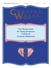 Ten Masterworks For String Orchestra Volume 2 (Score and Parts)