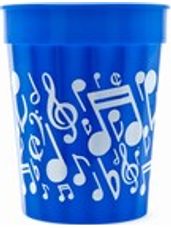 Blue Stadium Cup with Notes