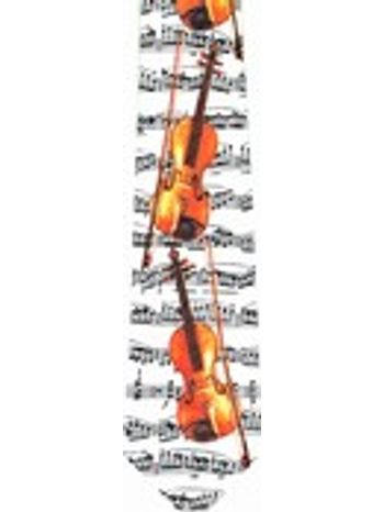 Violin Tie with Sheet Music