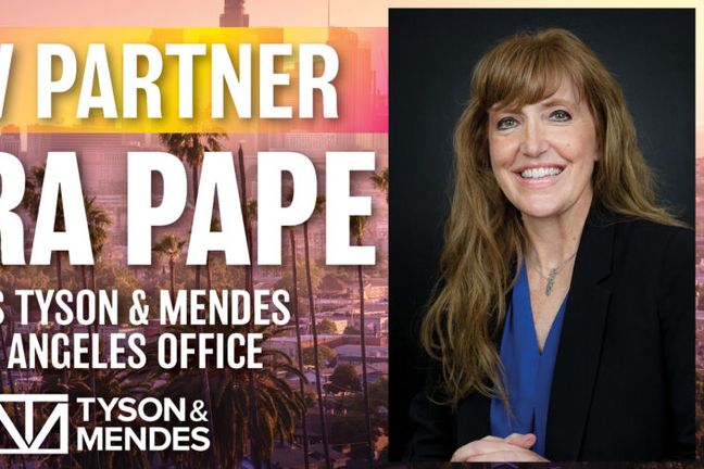Tyson &#038; Mendes Adds New Partner in Los Angeles Office: Kara Pape Joins the Rapidly Growing Civil Defense Firm from Lewis Brisbois
